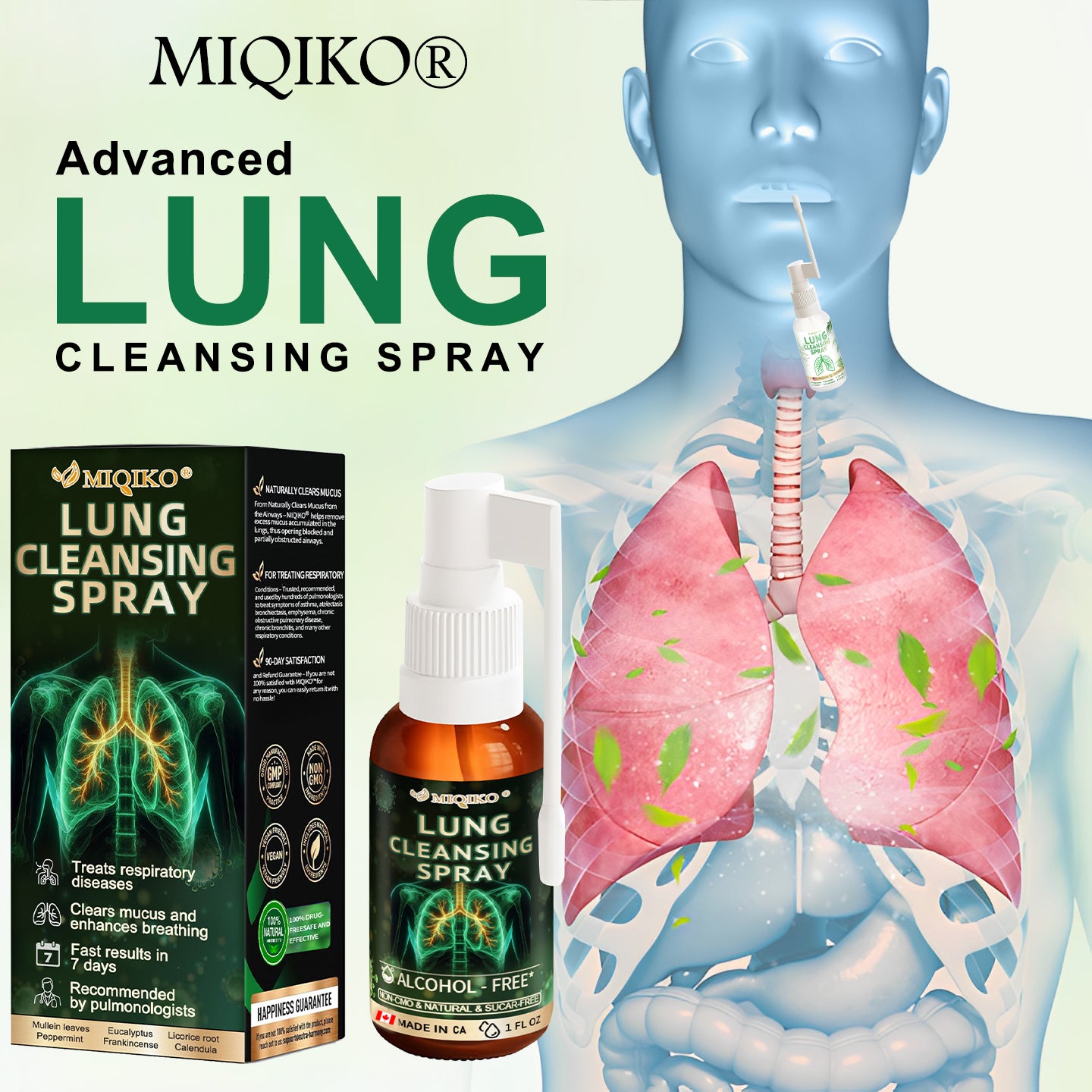 ✨MIQIKO® Advanced Lung Cleansing Spray (👨‍⚕️Recommended by Lung Specialists🫁)