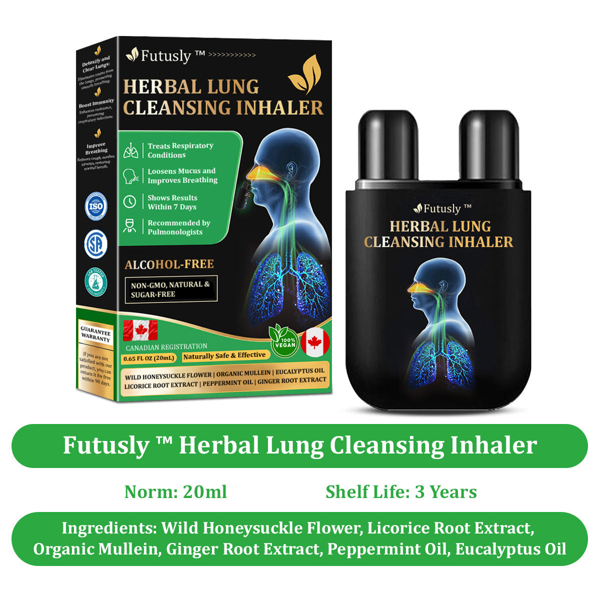 ✅Official Store: Futusly™ Herbal Lung Cleansing Inhaler (💝 Cough, wheezing, shortness of breath, sputum, stuffy nose, bronchitis, bronchitis, allergy symptoms, lung discomfort💝)